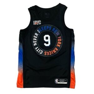 Nike New York Knicks RJ Barrett 2020 City Edition City Never Sleeps Jersey sz M